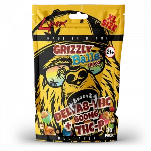 Deltapex Grizzly balls choco delta 8 thc 600mg + thc-p