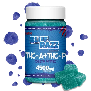 Blue Razz Gummies Candies Deltapex THC-A THC-P Delta 9THC 4500mg